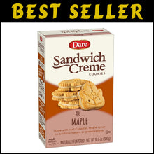 Load image into Gallery viewer, Delicious Maple Leaf Crème Cookies - Authentic Canadian Treat, 10.6oz Pack of 12