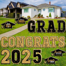Load image into Gallery viewer, Large 2025 Graduation Lawn Signs - Decorative Outdoor Signs with Strong Stakes