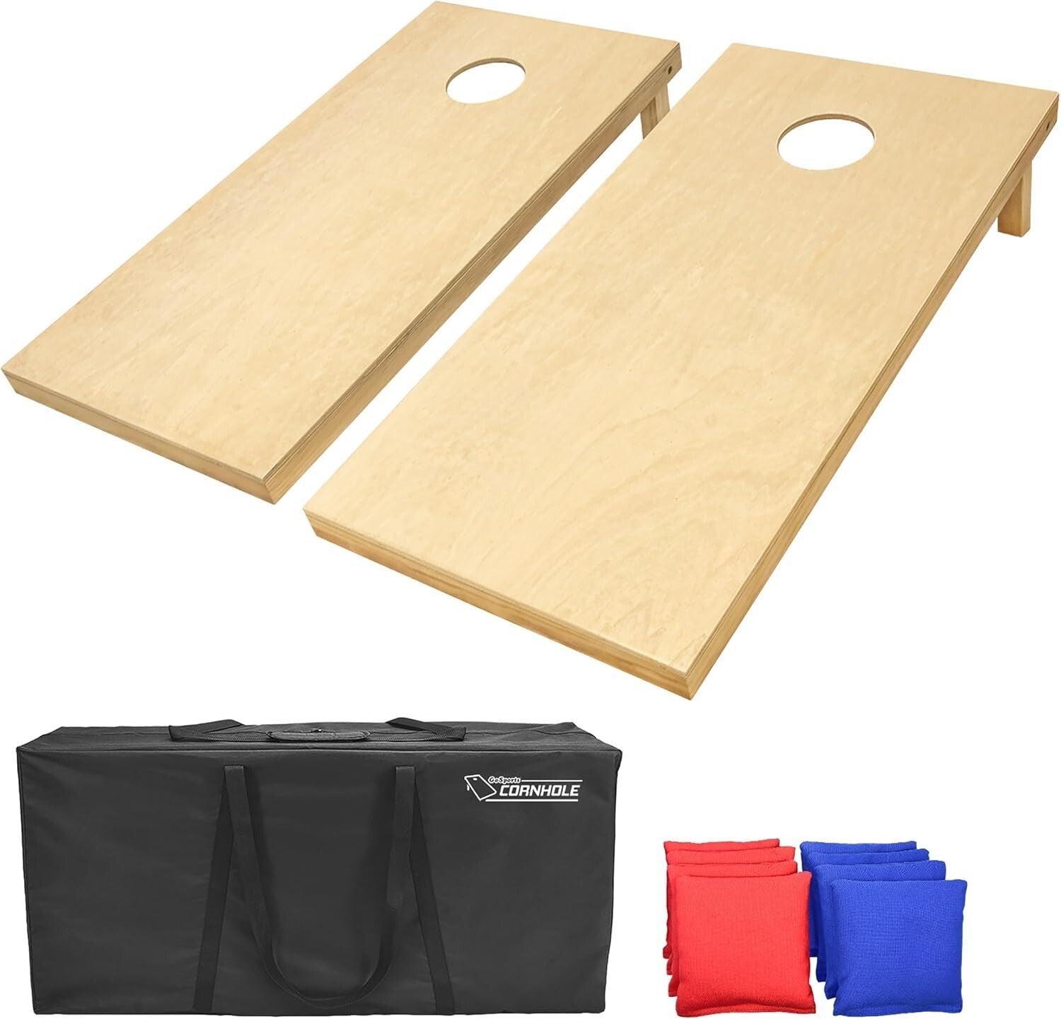 Authentic Regulation Cornhole Game Boards - Solid Wood with All-Weather Bags