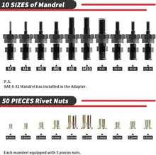 Load image into Gallery viewer, Portable Rivet Nut Adapter Kit for Cordless Drills - Complete with Carrying Case