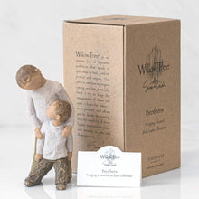 Load image into Gallery viewer, Sentimental Hand-Carved Brothers Figure - Capturing Moments of Togetherness