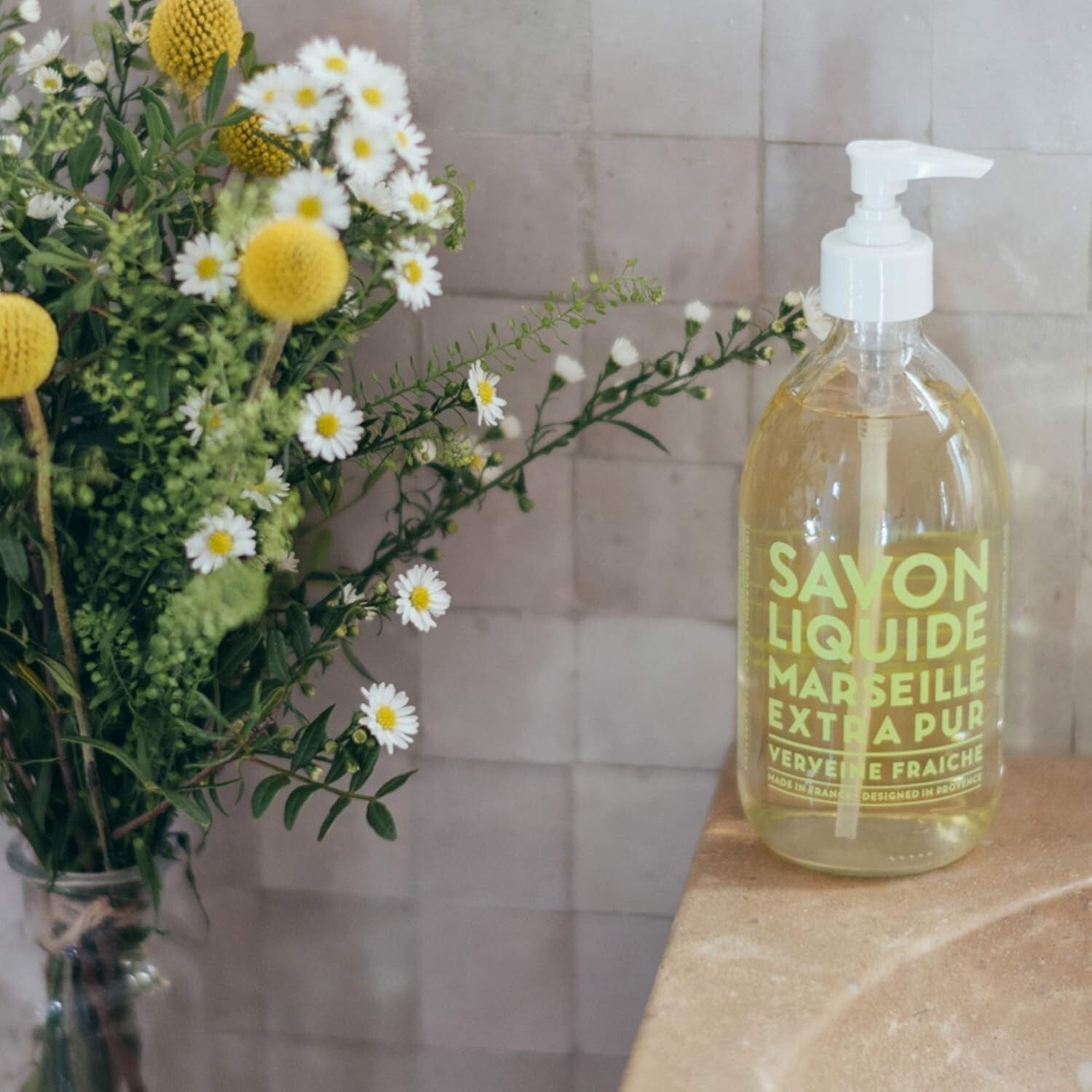 Savon de Marseille Liquid Soap Gift Set - Fresh Verbena 16.9 oz + 33.8 oz Refill