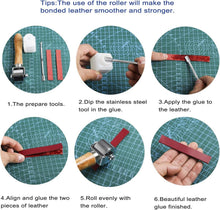 Load image into Gallery viewer, Complete Leather Working Kit with Tools for Stamping, Stitching &amp; More - 372 pcs