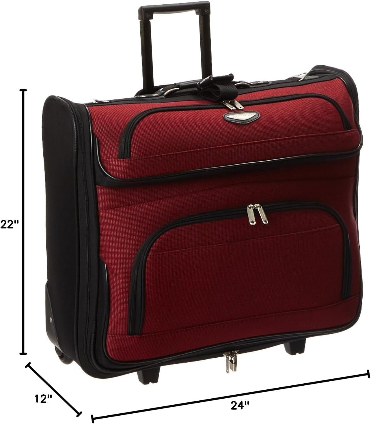 Durable Amsterdam Business Garment Bag - Expandable with Smooth Inline Wheels
