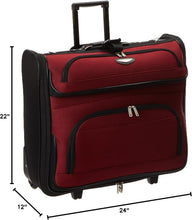 Load image into Gallery viewer, Durable Amsterdam Business Garment Bag - Expandable with Smooth Inline Wheels