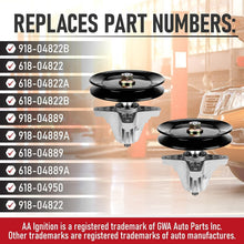 Load image into Gallery viewer, 2-Pack Replacement Spindle Assembly with Pulley for 42" Mowers - OEM Compatible