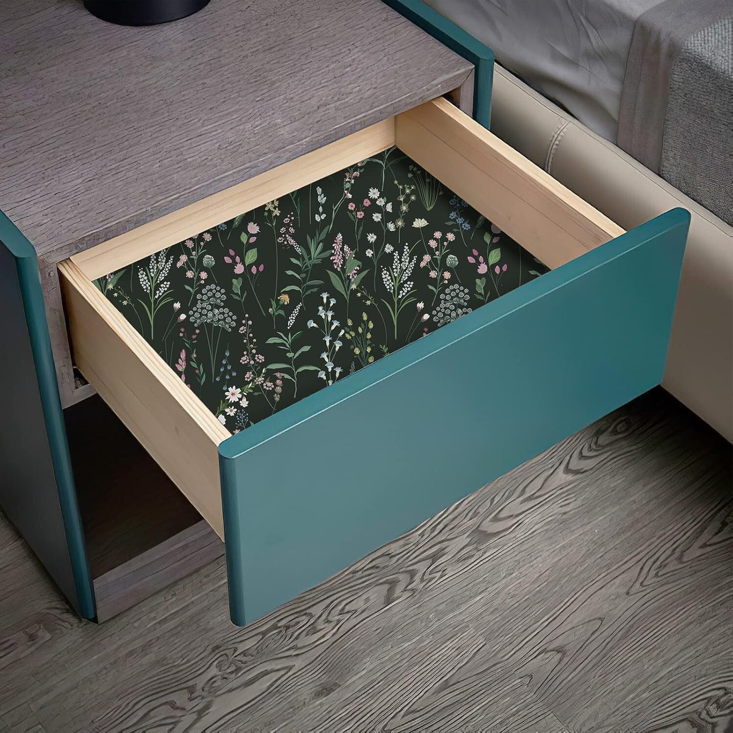 Garden Block Floral Peel and Stick Wallpaper - Easy Install for Modern Decor