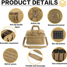 Load image into Gallery viewer, Multi-Functional Pistol Carrying Bag with Lockable Zipper &amp; Comfortable Strap