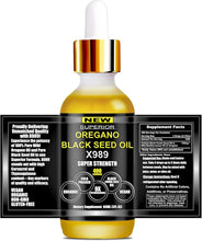 Load image into Gallery viewer, Natural Oil of Oregano &amp; Black Seed Extract - Organic 400 Servings for Vitality
