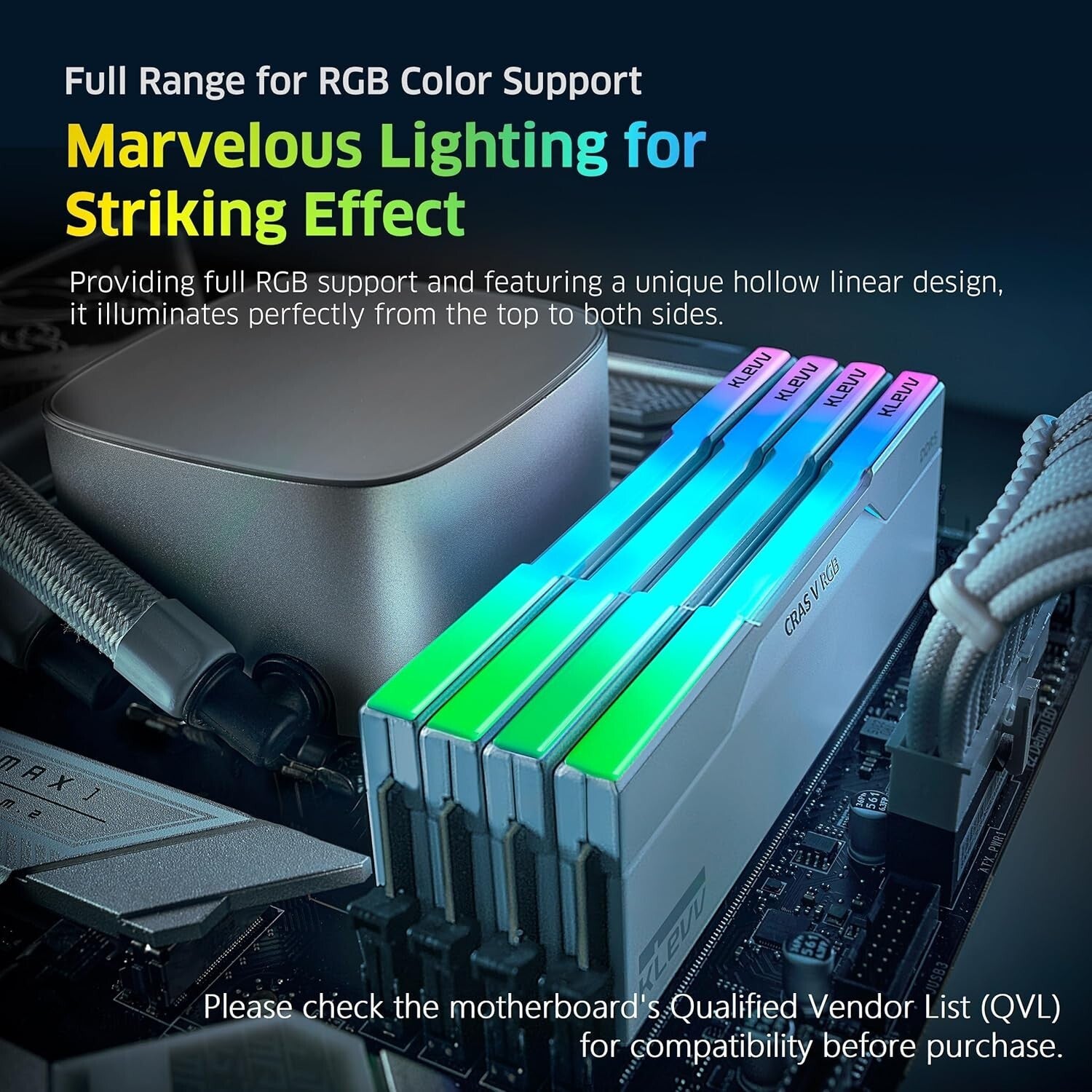 CRAS V RGB 64GB DDR5 6400MHz Gaming Memory - Stunning LED & Overclock Ready