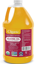 Load image into Gallery viewer, 100% Pure Organic Jojoba Oil - 128oz Gallon Size, Non-GMO, Vegan &amp; Cruelty-Free
