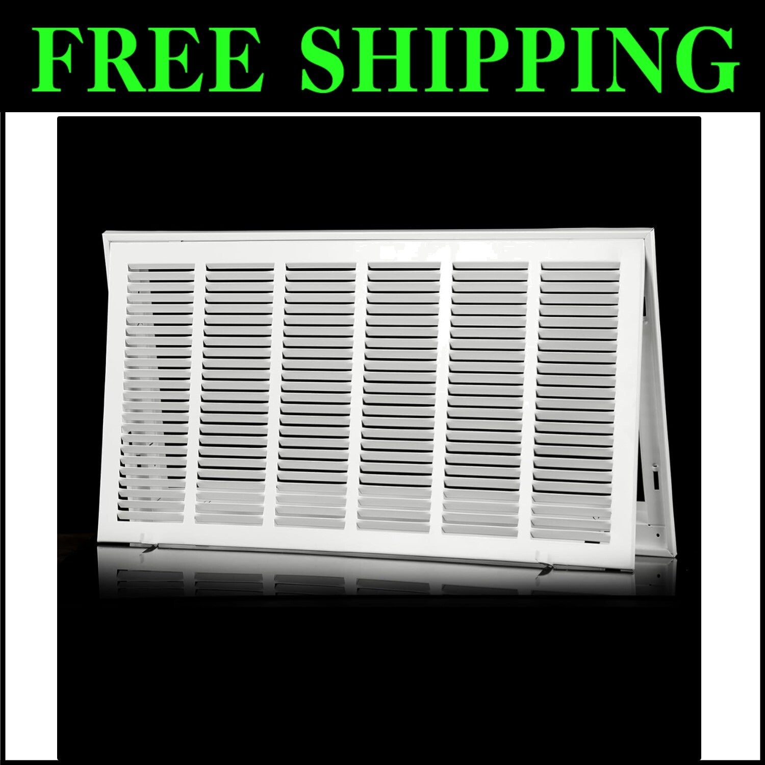 Durable 30''x20'' HVAC Return Vent Cover - Powder Coated Steel and Easy Install