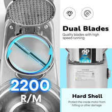 Load image into Gallery viewer, Heavy-Duty Ice Shaver with 420 Stainless Steel Blades - 173lbs/hr Performance
