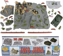 Load image into Gallery viewer, Iwo Jima Battle Scene Set - 72pcs Soldiers, Tanks &amp; Iconic Flag-Raising