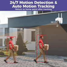 Load image into Gallery viewer, Advanced Dual-WiFi PTZ Camera System with Night Vision &amp; 1TB Surveillance HDD
