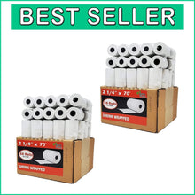 Load image into Gallery viewer, High-Quality Thermal Paper Rolls 2 1/4 x 70 for Clover &amp; Verifone Systems