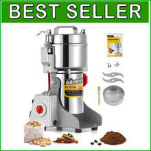 Load image into Gallery viewer, High-Speed 700g Electric Spice Grinder with Safety Lid &amp; Overload Protection