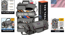 Load image into Gallery viewer, Compact Heavy-Duty Tool Roll-Up Bag with 6 Detachable Pouches - Lightweight