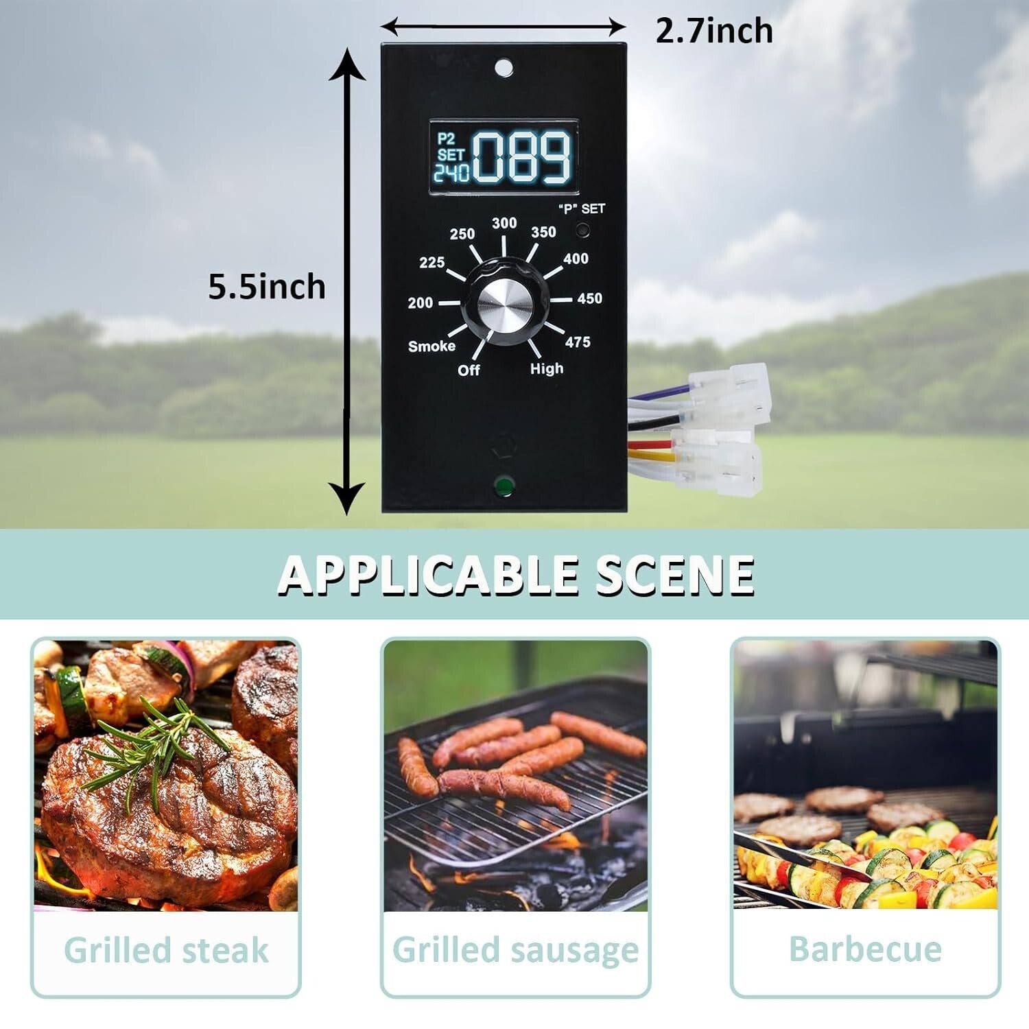 Digital Thermostat Control Board for Pit Boss Grill - Eight Temperature Settings