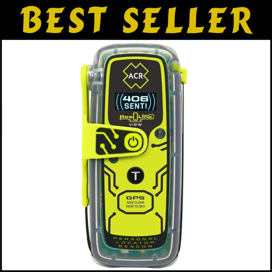 Buoyant Waterproof Personal Locator Beacon with Strobe Light - Model PLB 425