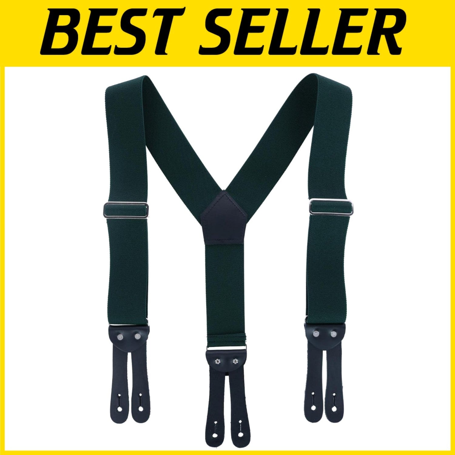 Adjustable 2-Inch Navy Blue Work Suspenders - Y-Back Design for Comfortable Fit