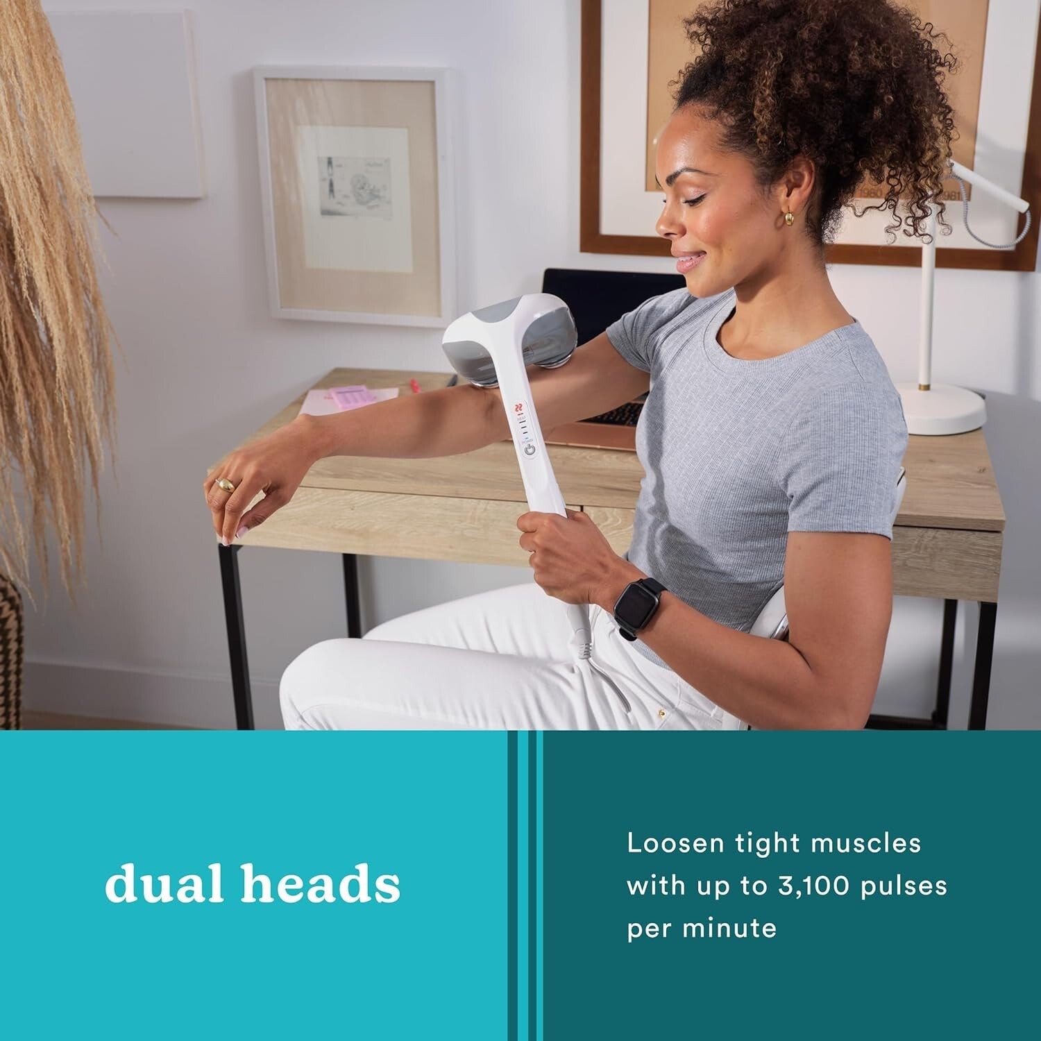 Dual Pivoting Heated Back Massager - Ultimate Relaxation for Neck and Shoulders