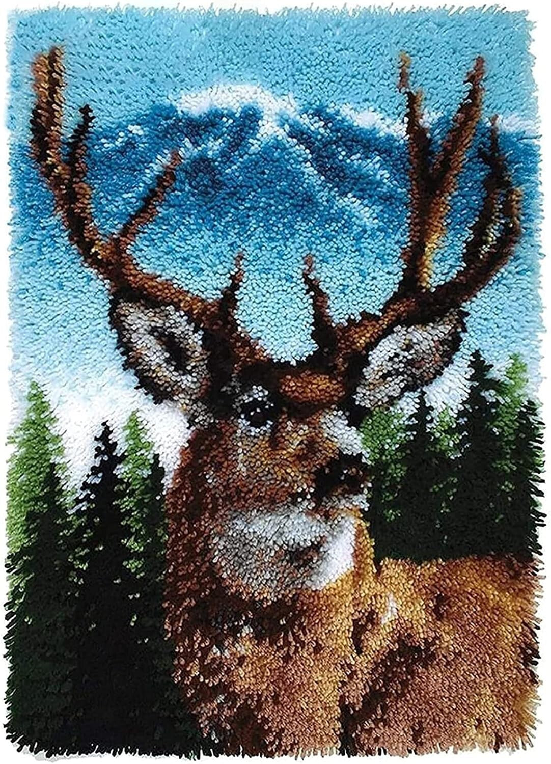 Creative Latch Hook Kit - Premium Deer Canvas Pattern for All Skill Levels