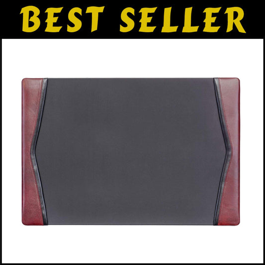 Sophisticated Executive Desk Pad - Top-Grain Leather with Velveteen Backing
