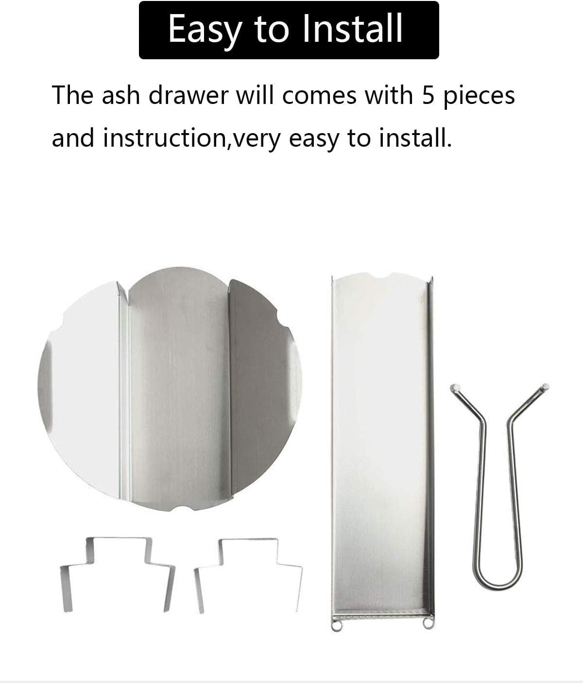 High-Quality Slide-Out Ash Drawer for Large Big Green Egg - Fits Pre-2022 Models