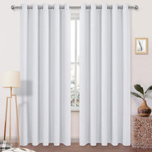 Load image into Gallery viewer, Energy-Saving Greyish White 84x60 Curtains - Perfect for Bedroom or Living Room