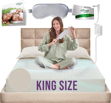Load image into Gallery viewer, Premium King Fitted Sheet - 12% Silver Fiber and Organic Cotton for Better Sleep