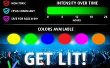 Load image into Gallery viewer, Super Bright Glow Sticks 100ct with Lanyards - Party Essentials for Hours of Fun