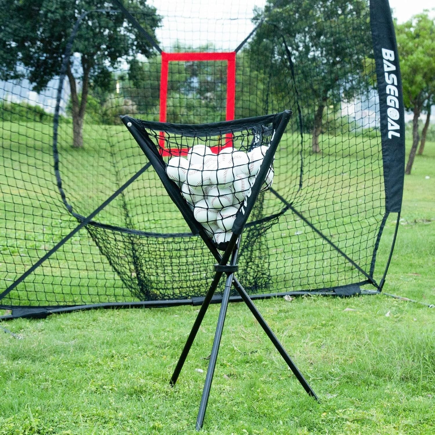 Lightweight Foldable Ball Caddy with Triangular Stability for Young Athletes