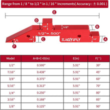 Load image into Gallery viewer, Versatile Aluminum Gauge Blocks - 7pc Set for Height, Depth &amp; Angle Measurements