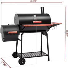 Load image into Gallery viewer, Heavy-Duty 30-Inch Charcoal Grill with Warming Rack &amp; Tool Holder for Outdoors