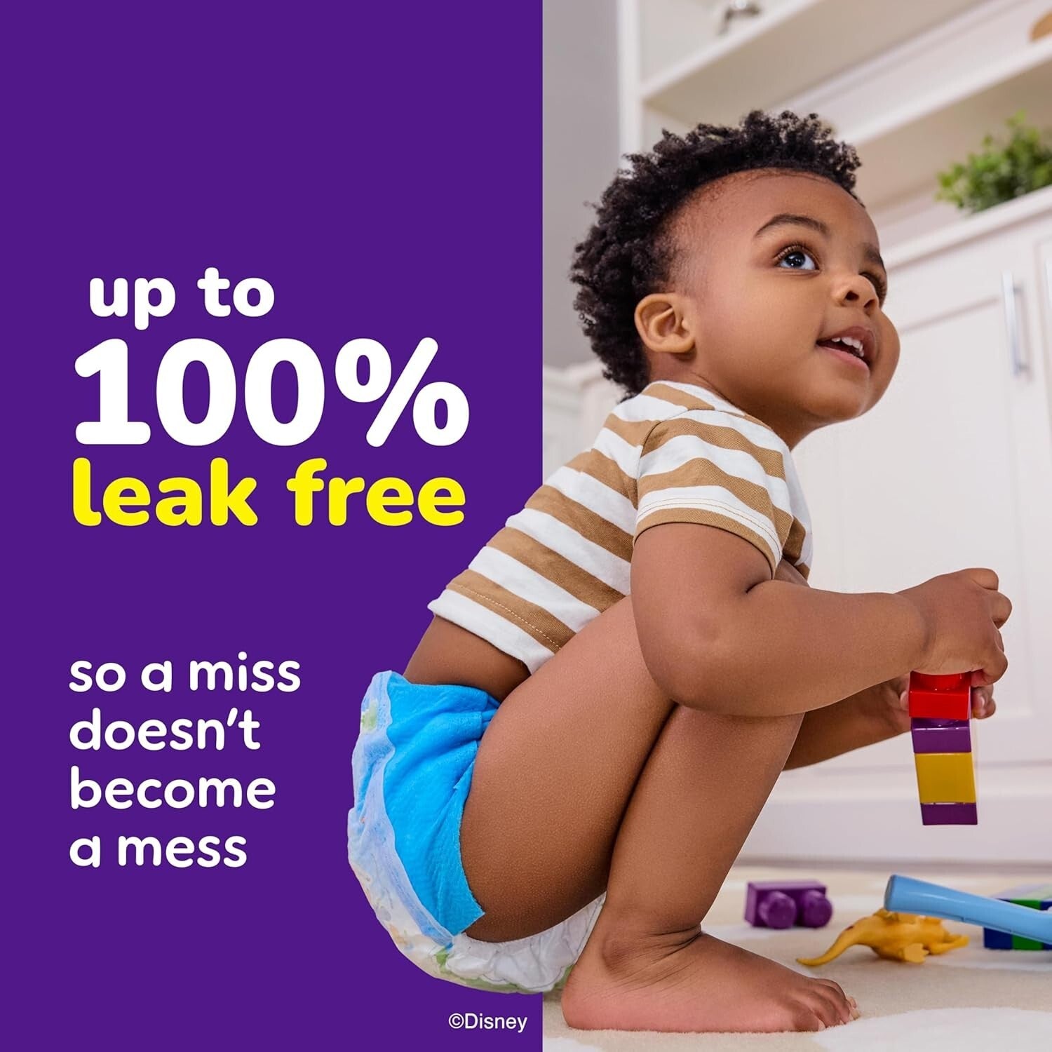 Boys' Potty Training Pants 2T-3T, 124 Count - Leak-Free with Disney Designs