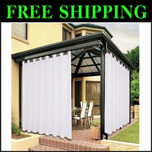 Load image into Gallery viewer, Waterproof Outdoor Curtains for Heavy Privacy &amp; Sunlight Blocking - 110W x 84L
