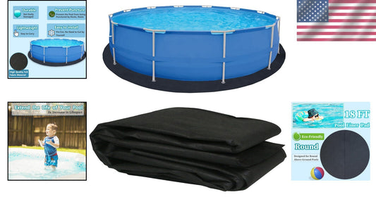 Durable 18FT Round Pool Liner Pad - Extend Your Pool's Lifespan Effortlessly