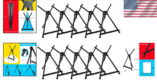 Lightweight Collapsible Tabletop Easel for Artists – Holds Canvas up to 22x24"