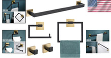 Load image into Gallery viewer, Modern Wall-Mounted 5-Piece Bathroom Accessories Set - Stylish and Durable