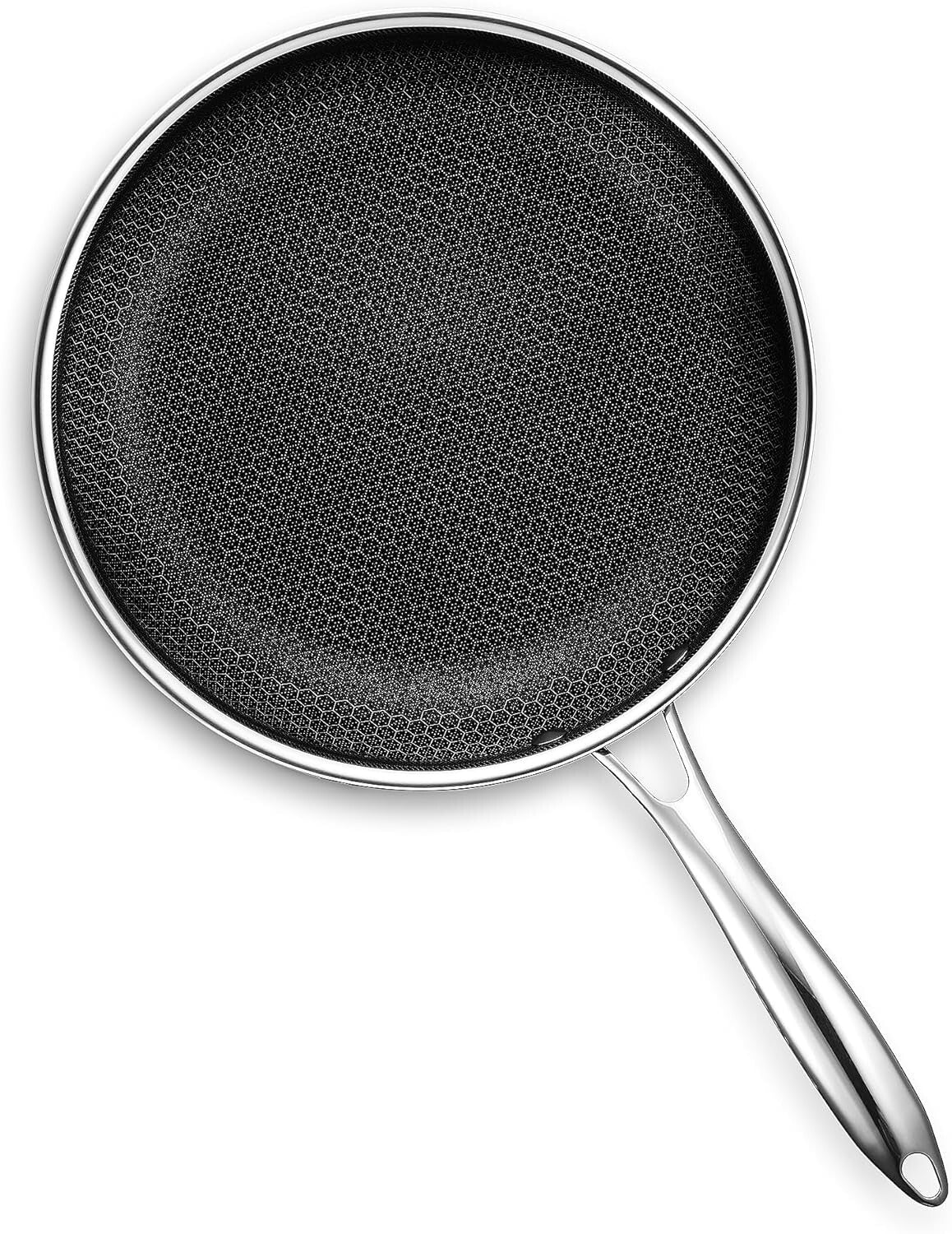 Durable Hybrid Nonstick 10-Inch Frying Pan - Dishwasher Safe, Scratch-Resistant