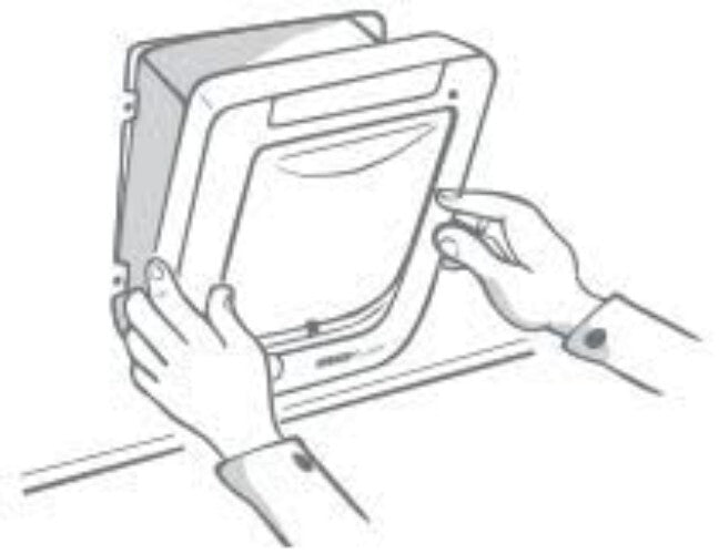 Elegant Microchip Cat Flap - Selective Entry Door with One-Button Programming