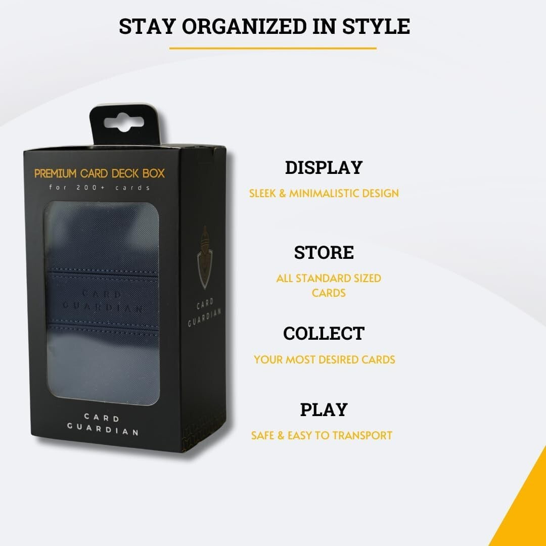 Elegant Blue Card Case - Premium Storage for Magic the Gathering & More