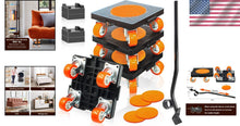 Load image into Gallery viewer, Durable Furniture Dolly Set with 16 Wheels - Ideal for Sofa, Piano, and More