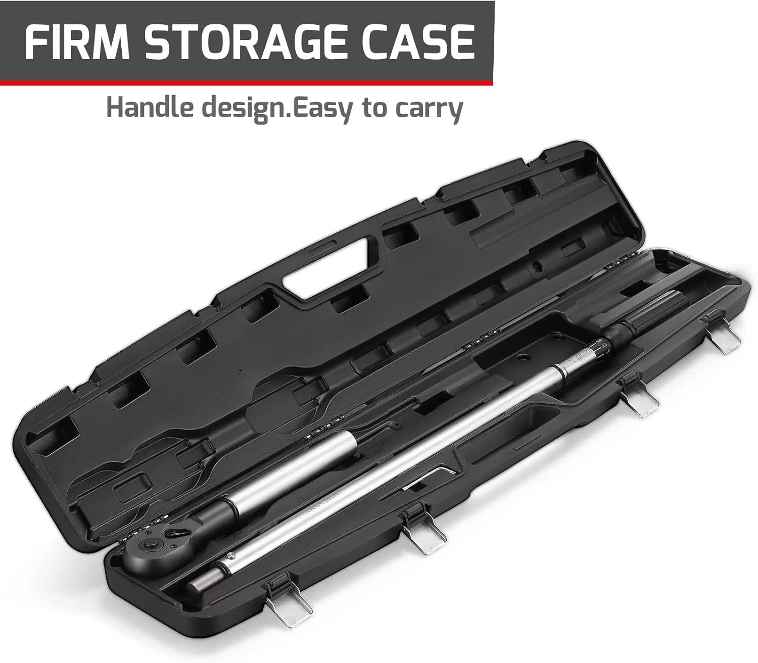 Compact 3/4-Inch Torque Wrench 100-600ft.lb with Alloy Head and Easy Read Scale