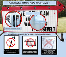 Load image into Gallery viewer, Versatile 4" Sign Letters on 5" Flex Panels - 270+ Assorted Characters Included
