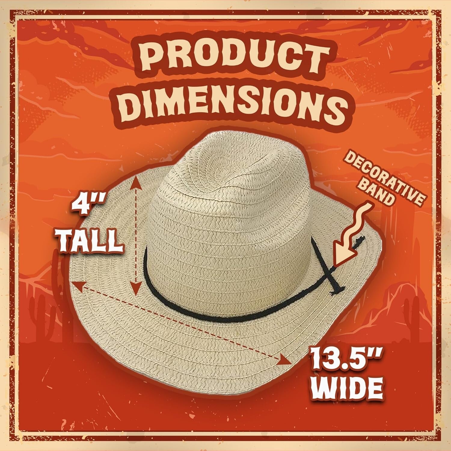Versatile 72 Straw Cowboy Hats - Perfect for Weddings, Concerts & Parties