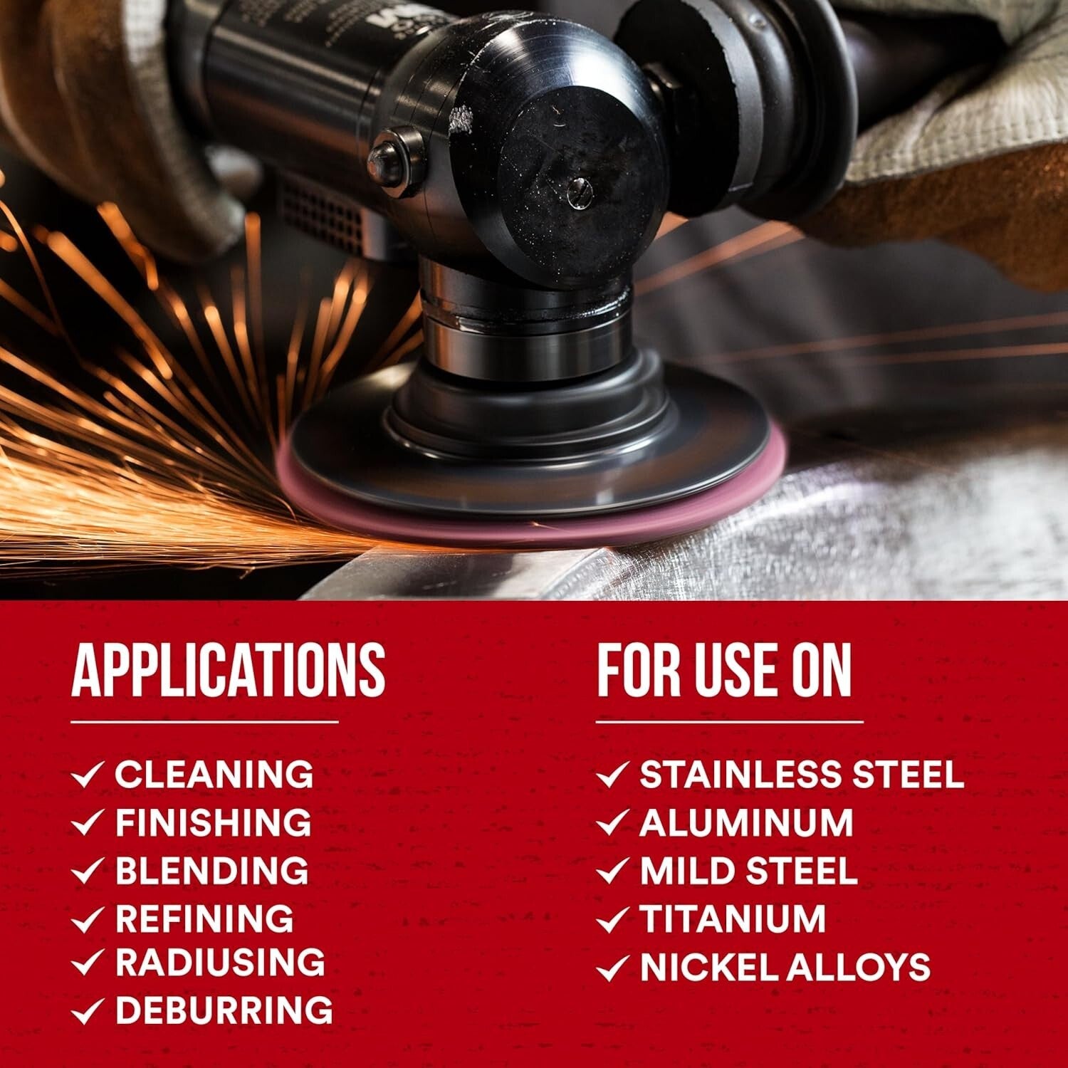 Industrial-Grade Surface Conditioning Discs - 4.5" Aluminum Oxide - Pack of 10