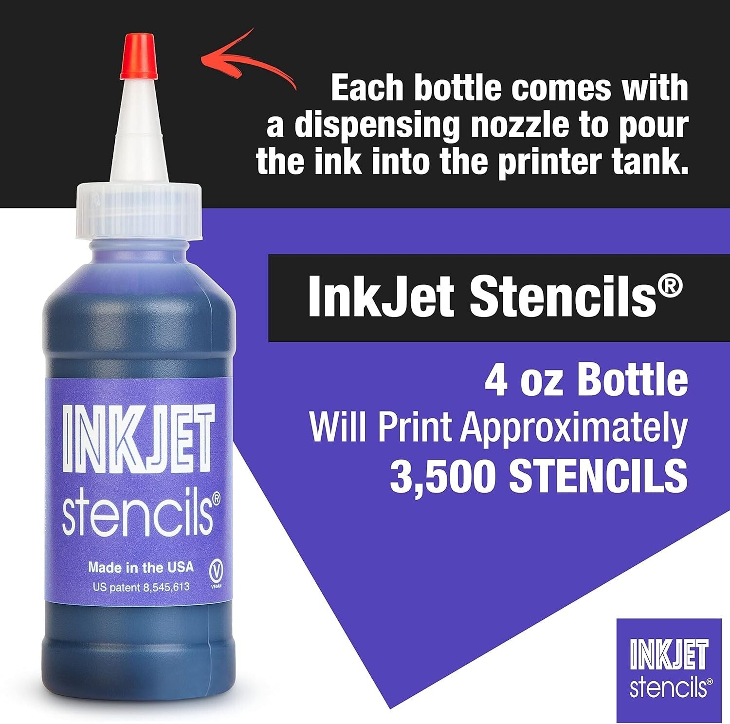 Violet Tattoo Stencil Ink, 4-Oz Bottle - Compatible with Epson EcoTank Printers