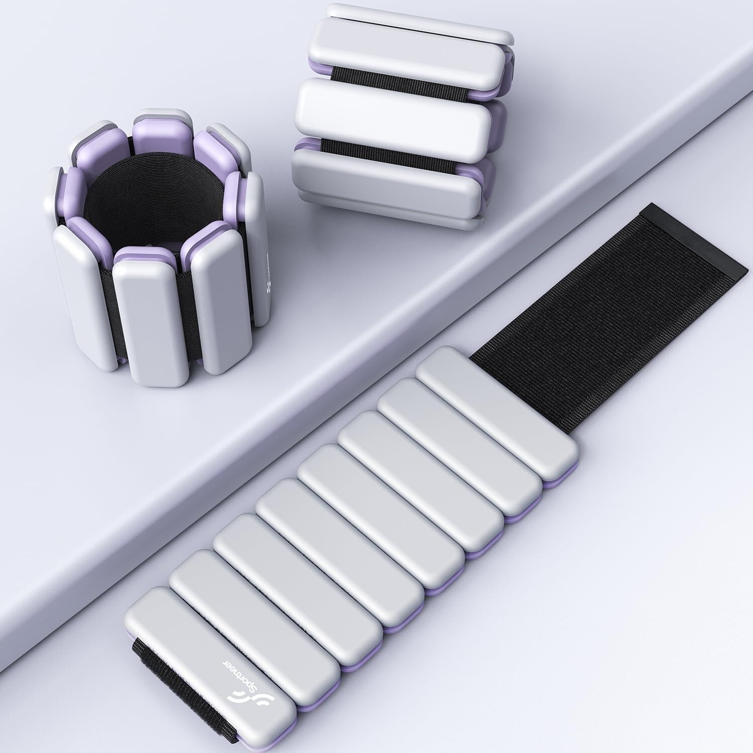 Durable Waterproof Wrist & Ankle Weights - Adjustable 2 lb/4 lb Set for Fitness